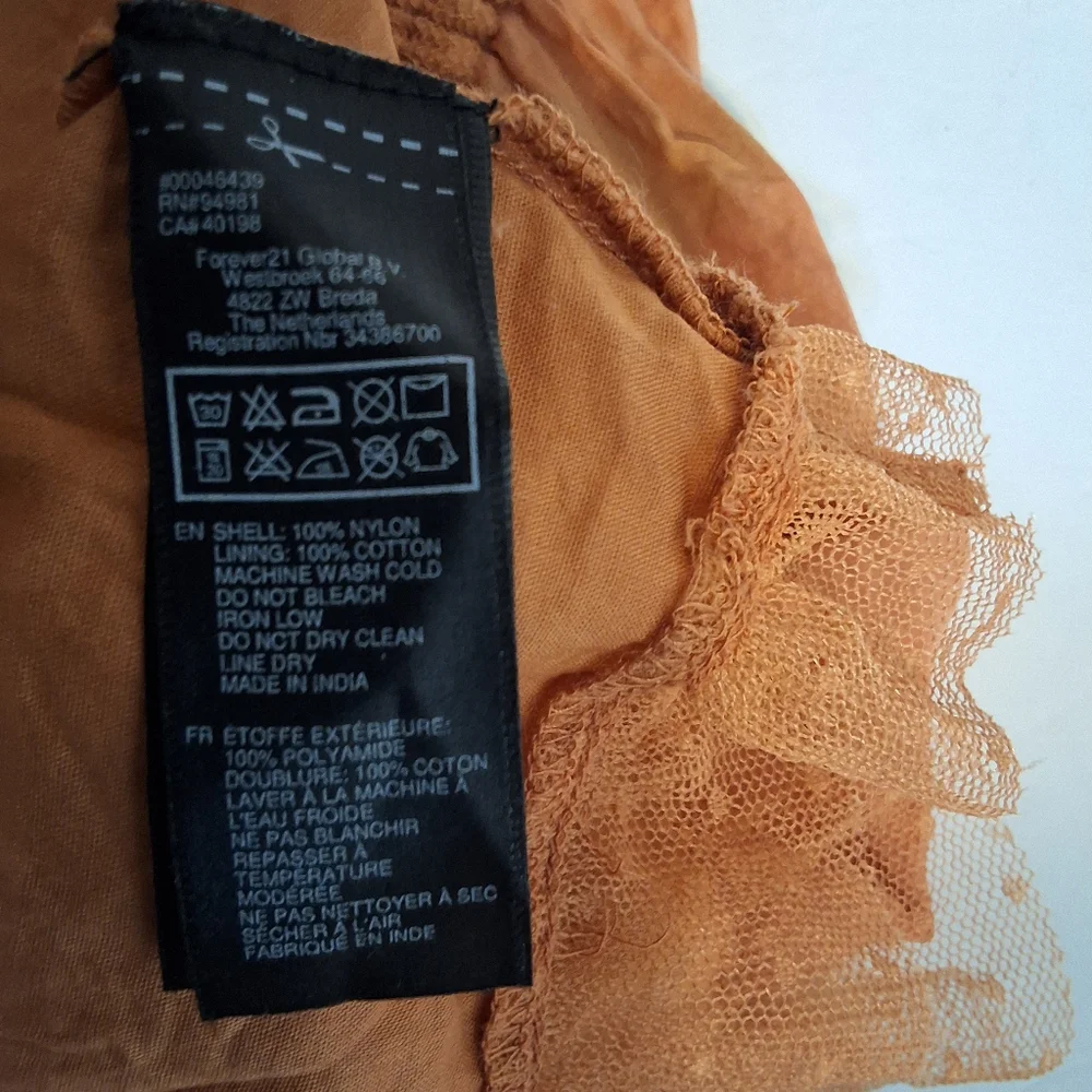 Turn Heads in This Apricot Lace Skirt - Perfect for Parties, Clubs, or Festivals - Picture 8 of 8